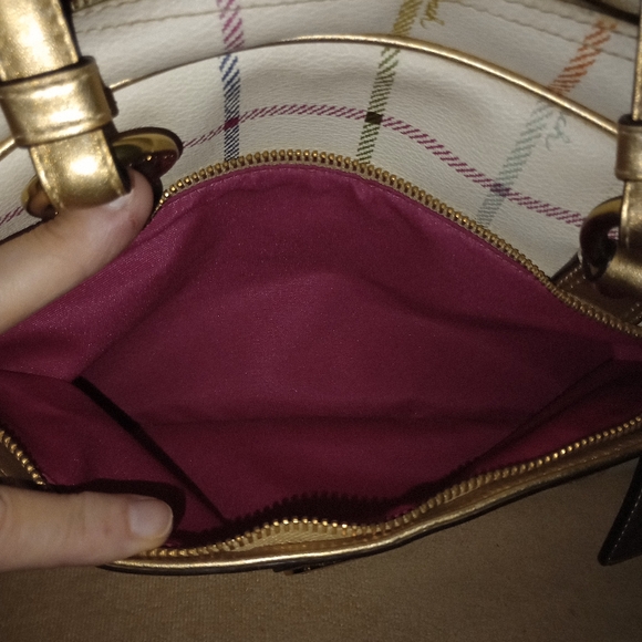 Coach Peyton Tattersall Plaid Satchel F19177 - Picture 9 of 13